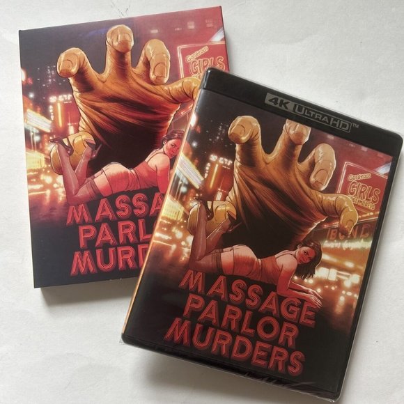 Vinegar Syndrome Massage Parlor Murders 4K UHD Blu-ray-Slipcover-xtra featur-NEW - Picture 1 of 5
